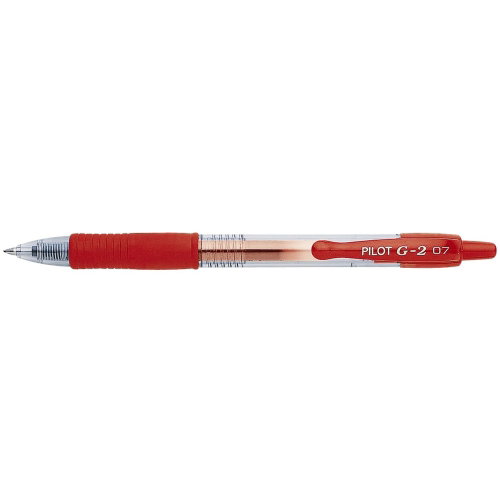 PILOT Gelschreiber G2 07, Strich-/Gehäusefarbe: rot