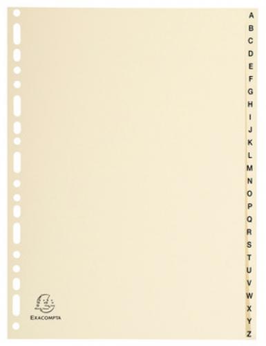 EXACOMPTA Karton-Register, A-Z, A4, 26-teilig