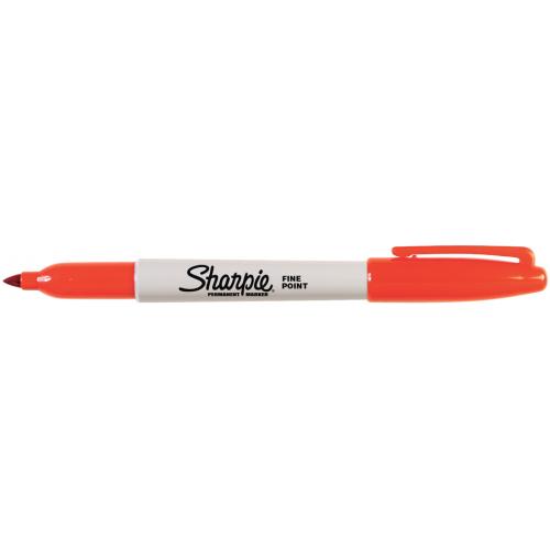 Sharpie Permanent-Marker FINE, orange Strichstärke: ca. 1,0 mm, Rundspitze