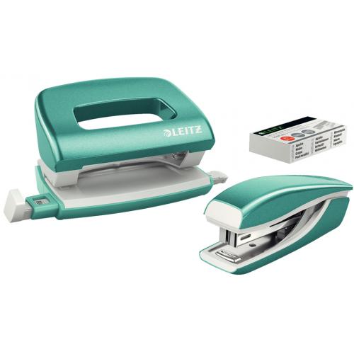 LEITZ 5561-20-54 NeXXt Locher + Hefter WOW metallic grün