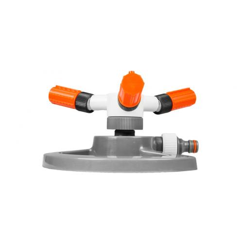 Bradas 3-Arm-Rasensprenger WHITE LINE, grau/weiß/orange