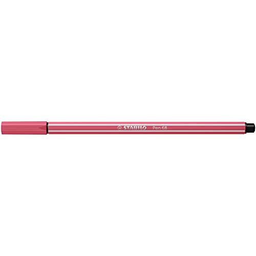 STABILO Fasermaler Pen 68, Strichstärke: 1,0 mm, erdbeerrot