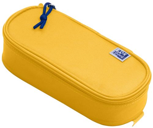 Oxford Schlamper-Etui, Polyester, oval, gelb